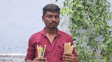 a young man manufacturing a seed pen in dindigul district a young man manufacturing a seed pen in dindigul district