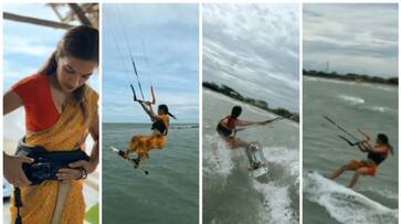 woman doing kite surfing in saree, What netizens are saying about the viral video - bsb woman doing kite surfing in saree, What netizens are saying about the viral video - bsb
