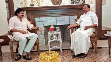 Janasena chief pawan kalyan Meets AP Bjp Incharge Muralidharan in delhi ksm Janasena chief pawan kalyan Meets AP Bjp Incharge Muralidharan in delhi ksm