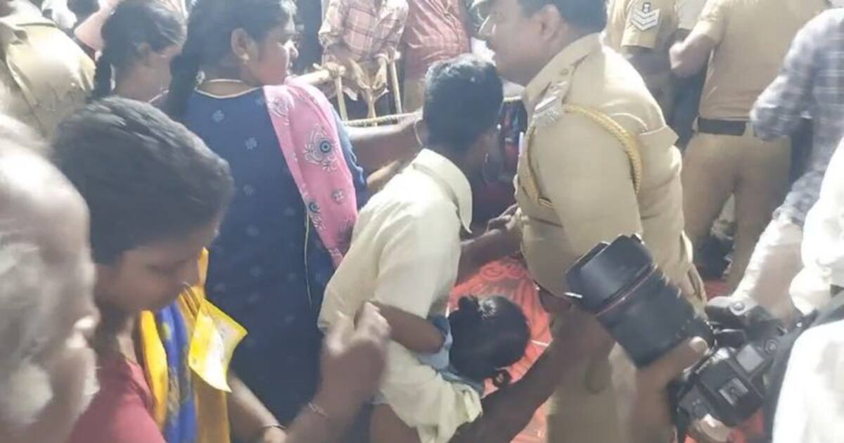 திடீரென உதயநிதியின் காரை நோக்கி கைக்குழந்தைகளுடன் ஆவேசமாக பாய்ந்த தம்பதியர்