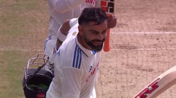 Virat Kohli is the 1st Player to Score Hundred on 500th match during WI vs IND 2nd Test at Port of Spain, Trinidad Virat Kohli is the 1st Player to Score Hundred on 500th match during WI vs IND 2nd Test at Port of Spain, Trinidad