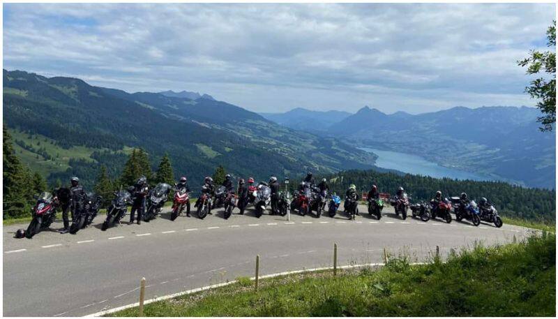 Kerala Tuskers Motorcycle Club team travels Swiss Alps on motorbikes Rain or Shine we Ride asd