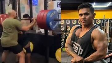 Gym trainer Justyn Vicky died while lifting 210 kg weight on a barbell Gym trainer Justyn Vicky died while lifting 210 kg weight on a barbell