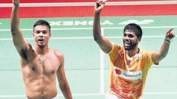 Asian Games 2023 Badminton Satwiksairaj Chirag Shetty pair reach mens doubles final Create history kvn Asian Games 2023 Badminton Satwiksairaj Chirag Shetty pair reach mens doubles final Create history kvn