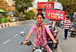 story of Tapsee upadhayay, a 21 year female entrepreneur who is running panipuri business ZKAMN
