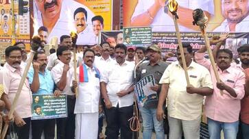 vck and alliance parties protest against manipur bjp government in puducherry vck and alliance parties protest against manipur bjp government in puducherry