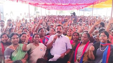 mp thirumavalavan and party cadres protest against manipur issue in madurai mp thirumavalavan and party cadres protest against manipur issue in madurai
