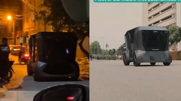 Driverless Autonomous car spotted in Bengaluru Minus zero start up company zPod testing underway ckm Driverless Autonomous car spotted in Bengaluru Minus zero start up company zPod testing underway ckm
