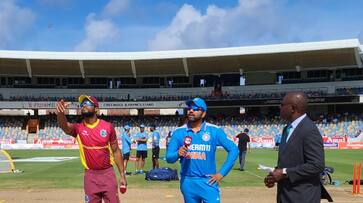India Won the toss and choose to field first against West Indies in 1st ODI at Barbados India Won the toss and choose to field first against West Indies in 1st ODI at Barbados