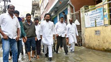 kishan reddy faces lambada peoples ire, as he visits warangal after heavy rains kms kishan reddy faces lambada peoples ire, as he visits warangal after heavy rains kms