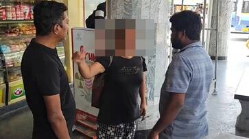 Salary issue A drunken woman creates ruckus in nagercoil Salary issue A drunken woman creates ruckus in nagercoil