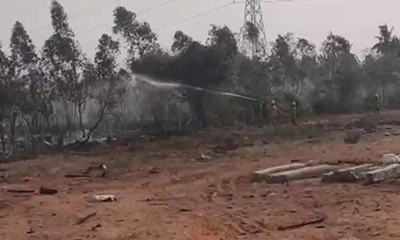 A fire broke out in a country explosives making workshop near Pudukottai!