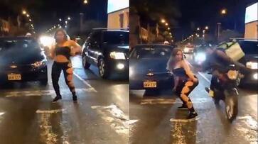 Young woman half naked reels on road goes viral - bsb Young woman half naked reels on road goes viral - bsb
