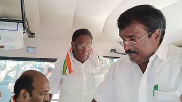 former cm narayanasamy arrested who protest against big market construction work in puducherry former cm narayanasamy arrested who protest against big market construction work in puducherry