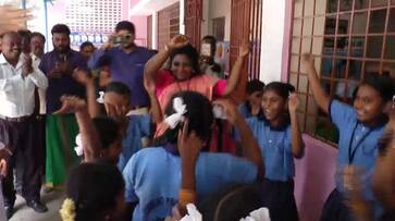puducherry governor tamilisai soundararajan dance with school student video goes viral puducherry governor tamilisai soundararajan dance with school student video goes viral
