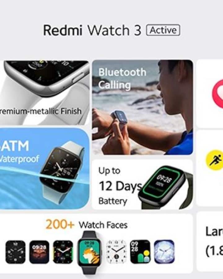 Xiaomi Redmi Watch 3 Active Bluetooth Calling Smart Watch