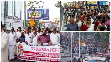 Kerala: Police books over 1000 NSS members; charges include operating mike set, obstructing pedestrians anr Kerala: Police books over 1000 NSS members; charges include operating mike set, obstructing pedestrians anr