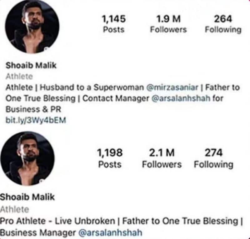 Sania Mirza Shoaib Maliks divorce rumours reignite after Malik changes Instagram bio ADC