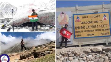 Tulu flag Flying over Mount Everest Base Camp Adventure of Udupi youth sat Tulu flag Flying over Mount Everest Base Camp Adventure of Udupi youth sat