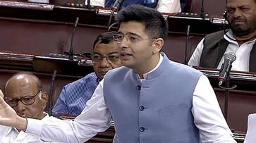 AAP MP Raghav Chadha suspended from Rajya Sabha on allegations of forging signature AJR AAP MP Raghav Chadha suspended from Rajya Sabha on allegations of forging signature AJR