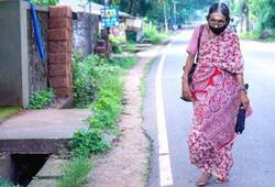 67 year old teacher Narayani walks 25 km barefoot to teach her students iwh