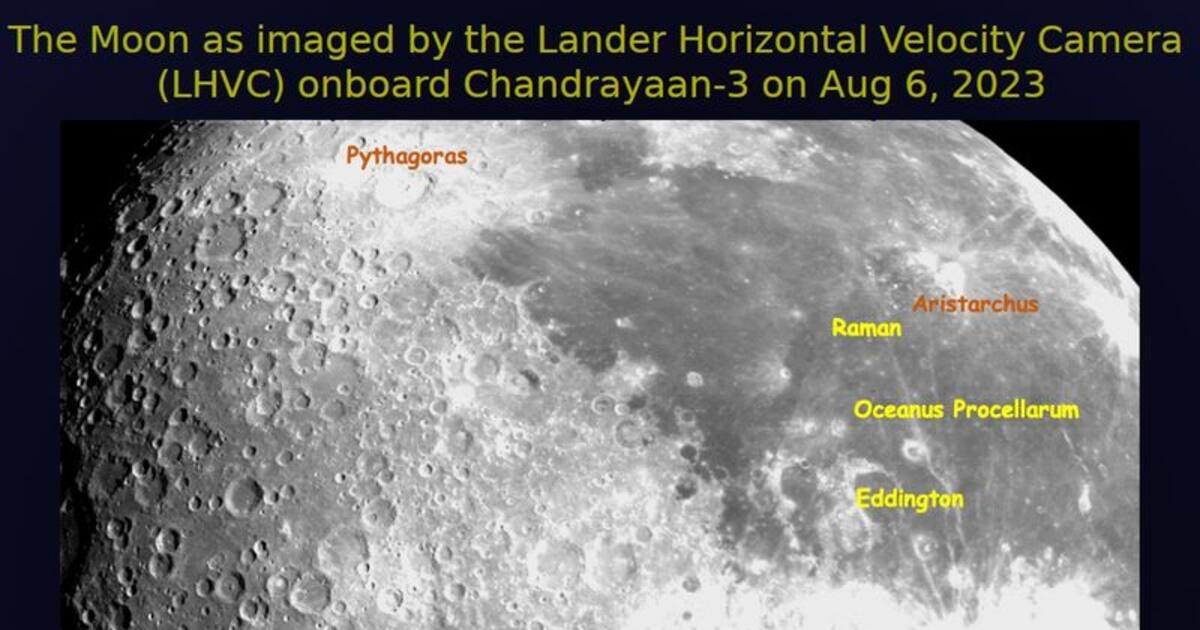 சந்திரயான்-3 லேண்டர் எடுத்த நிலவின் புதிய படங்களை வெளியிட்டது இஸ்ரோ!