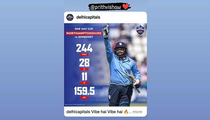 Cricket Prithvi Shaw's Sensational 244 in England's One-Day Cup sparks Instagram frenzy osf