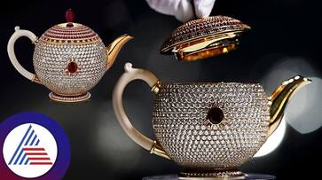 World Most Valuable Teapot Made From Eighteen Carat Yellow Gold Diamonds And Ruby roo World Most Valuable Teapot Made From Eighteen Carat Yellow Gold Diamonds And Ruby roo