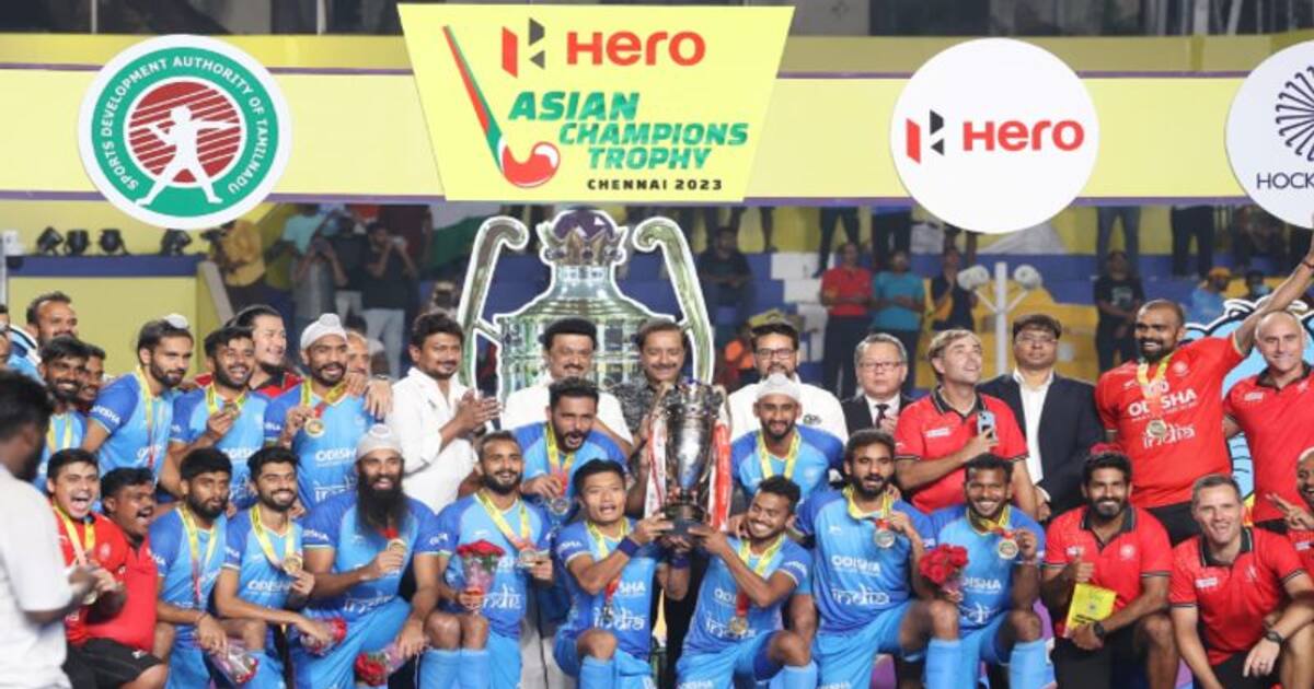 ஹாக்கி டிராபியை வென்று கொடுத்த இந்திய அணிக்கு தமிழக அரசு சார்பில் ரூ.1.10 கோடி பரிசுத் தொகை அறிவிப்பு!