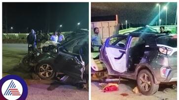 Car crashes into truck five killed in Chitradurga gow Car crashes into truck five killed in Chitradurga gow