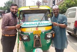 ahmedabad auto rikshaw driveruday singh jadhav gives free ride to everyone ZKAMN