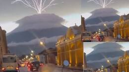 Lightning Strikes on Acatenango Volcano in Guatemala Amazing scene caught on camera akb