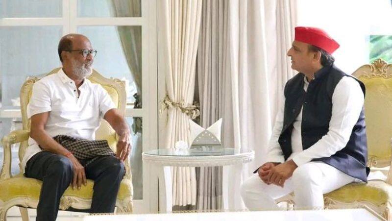 Rajinikanth meets Akhilesh Yadav at his Lucknow residence