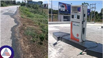 Mandya Baby village Miscreants spilled 8000 liters of petrol on the road for personal enmity sat Mandya Baby village Miscreants spilled 8000 liters of petrol on the road for personal enmity sat