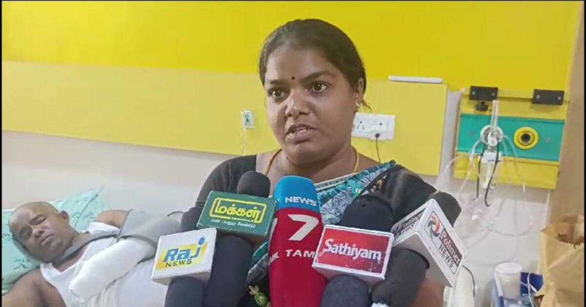 திருப்பூரில் சின்னம்மாவுக்கு போஸ்டர் ஒட்டியவரின் கை விரல்கள் துண்டிப்பு; 77 தையல் போடப்பட்டு தீவிர சிகிச்சை