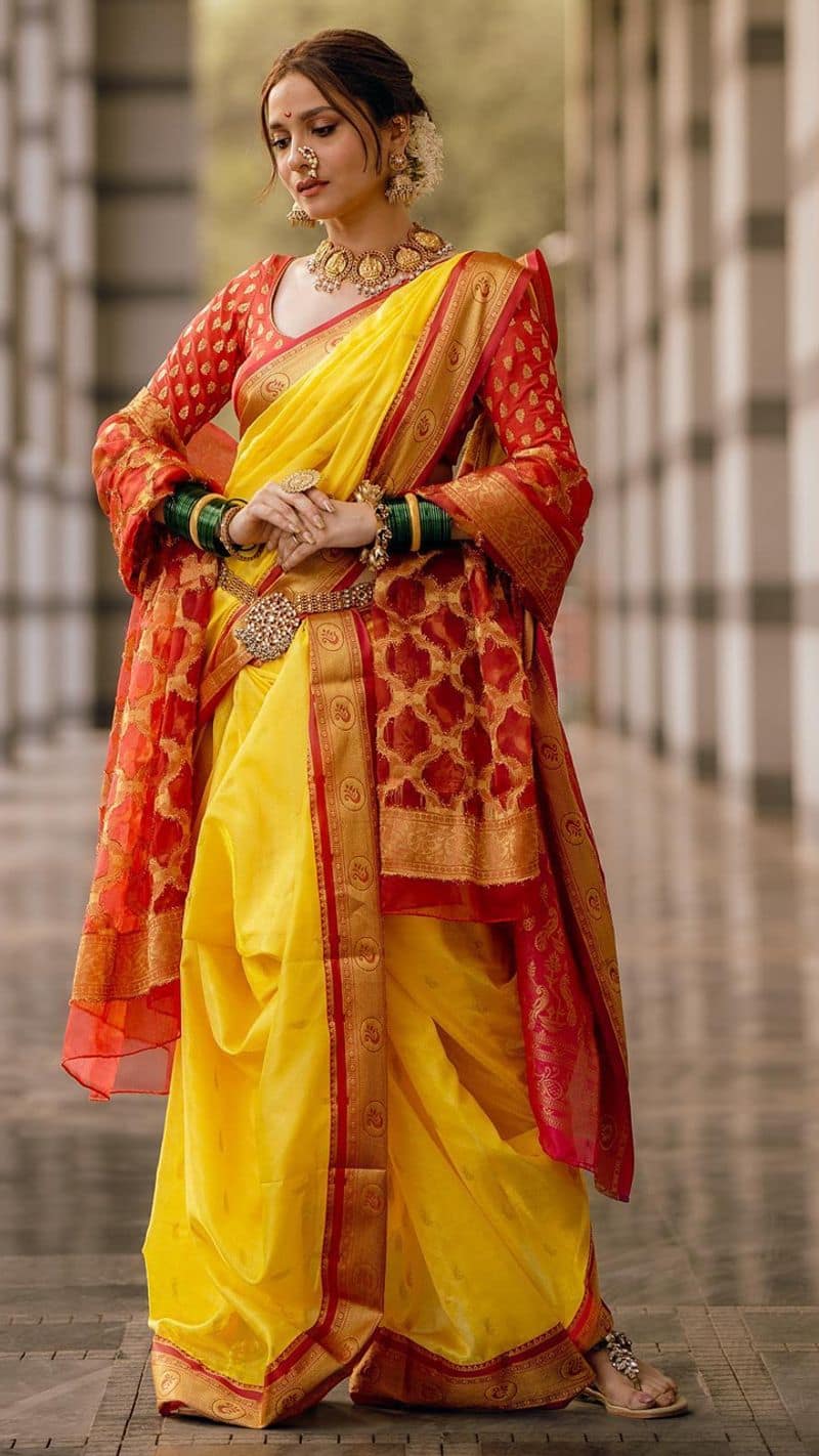 PR Fashion New Yellow Saree With Designer Blouse, Machine wash at Rs 1995  in Surat