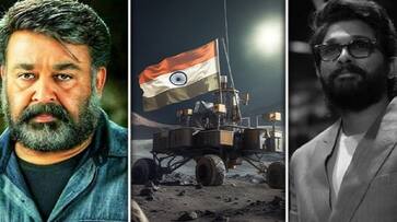 Chandrayaan 3 Landed: Mohanlal, Allu Arjun and others congratulate and hail ISRO vma Chandrayaan 3 Landed: Mohanlal, Allu Arjun and others congratulate and hail ISRO vma