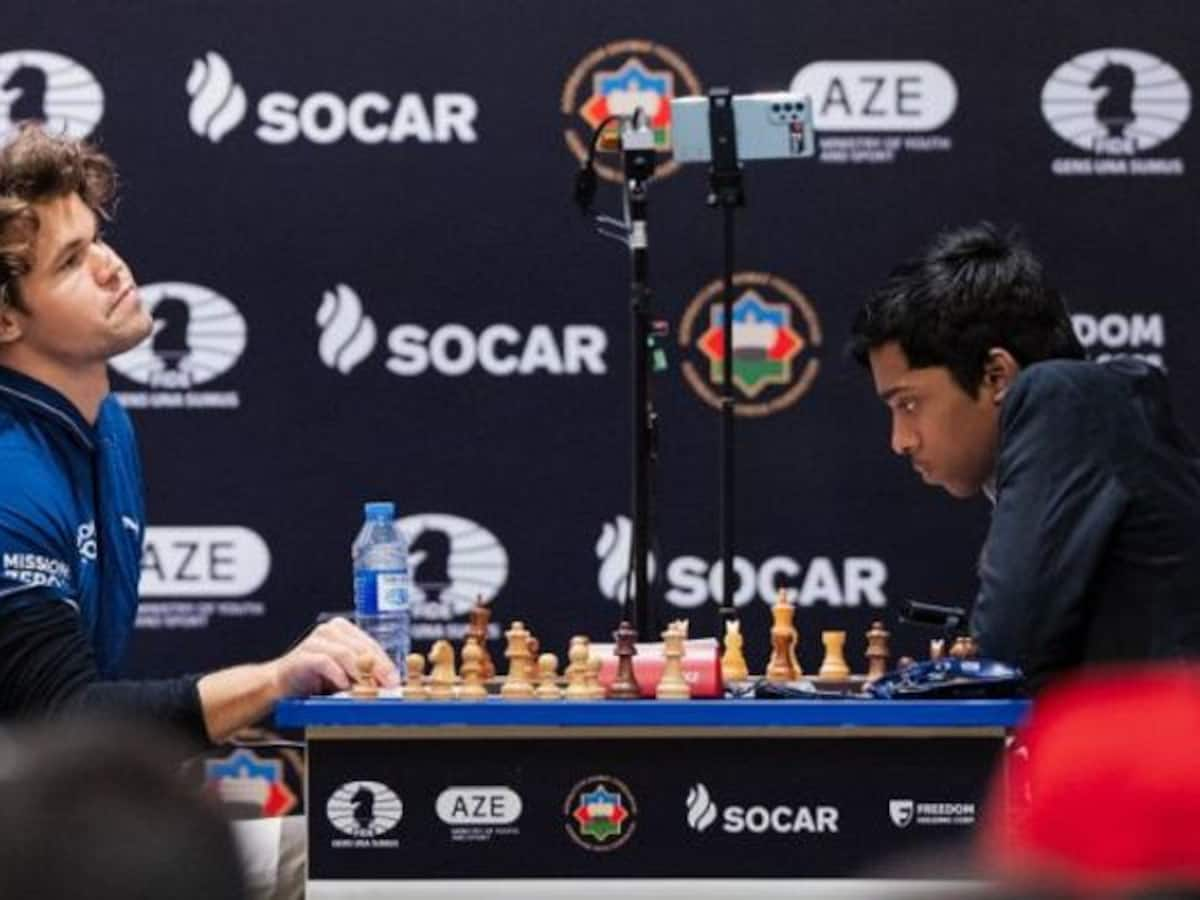 Chess World Cup final: Tie-breaker to decide the champion as Praggnanandhaa  and Carlsen draw the