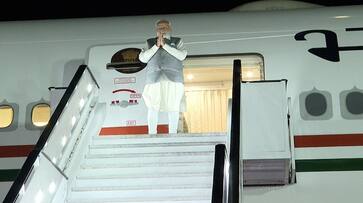 pm modi lands in greece s athens for one day trip after brics summit ash pm modi lands in greece s athens for one day trip after brics summit ash