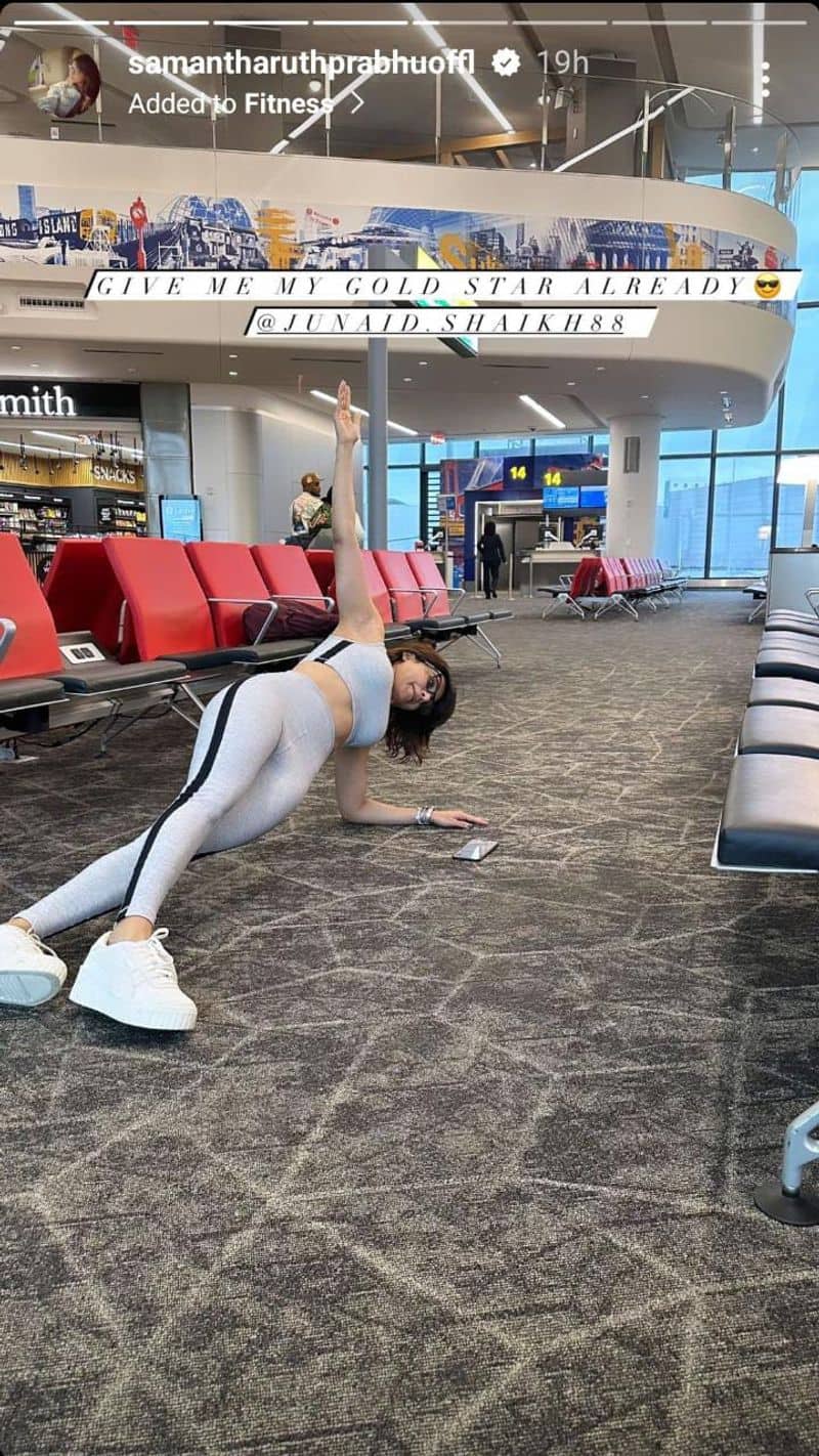 Did you know Samantha Ruth Prabhu is fitness freak? Check out how she flaunts perfect side plank at airport ADC