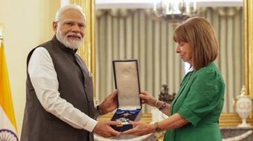 PM Modi conferred with Grand Cross of the Order of Honour by Greek President Katerina N Sakellaropoulou AJR PM Modi conferred with Grand Cross of the Order of Honour by Greek President Katerina N Sakellaropoulou AJR