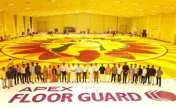 Asian paints Apex Floor Guard Onam Pookkalam Limca Book of records