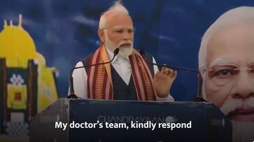 Man collapsed during PM meeting Prime Minister stoped speech and instructed the doctor to check him akb Man collapsed during PM meeting Prime Minister stoped speech and instructed the doctor to check him akb