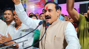 Congress demands action against madhyapradesh home minister as polling conclude smp Congress demands action against madhyapradesh home minister as polling conclude smp