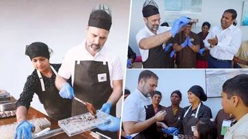 Congress leader Rahul Gandhi makes chocolates in Tamil Nadu's Ooty, learns Tamil WATCH AJR Congress leader Rahul Gandhi makes chocolates in Tamil Nadu's Ooty, learns Tamil WATCH AJR