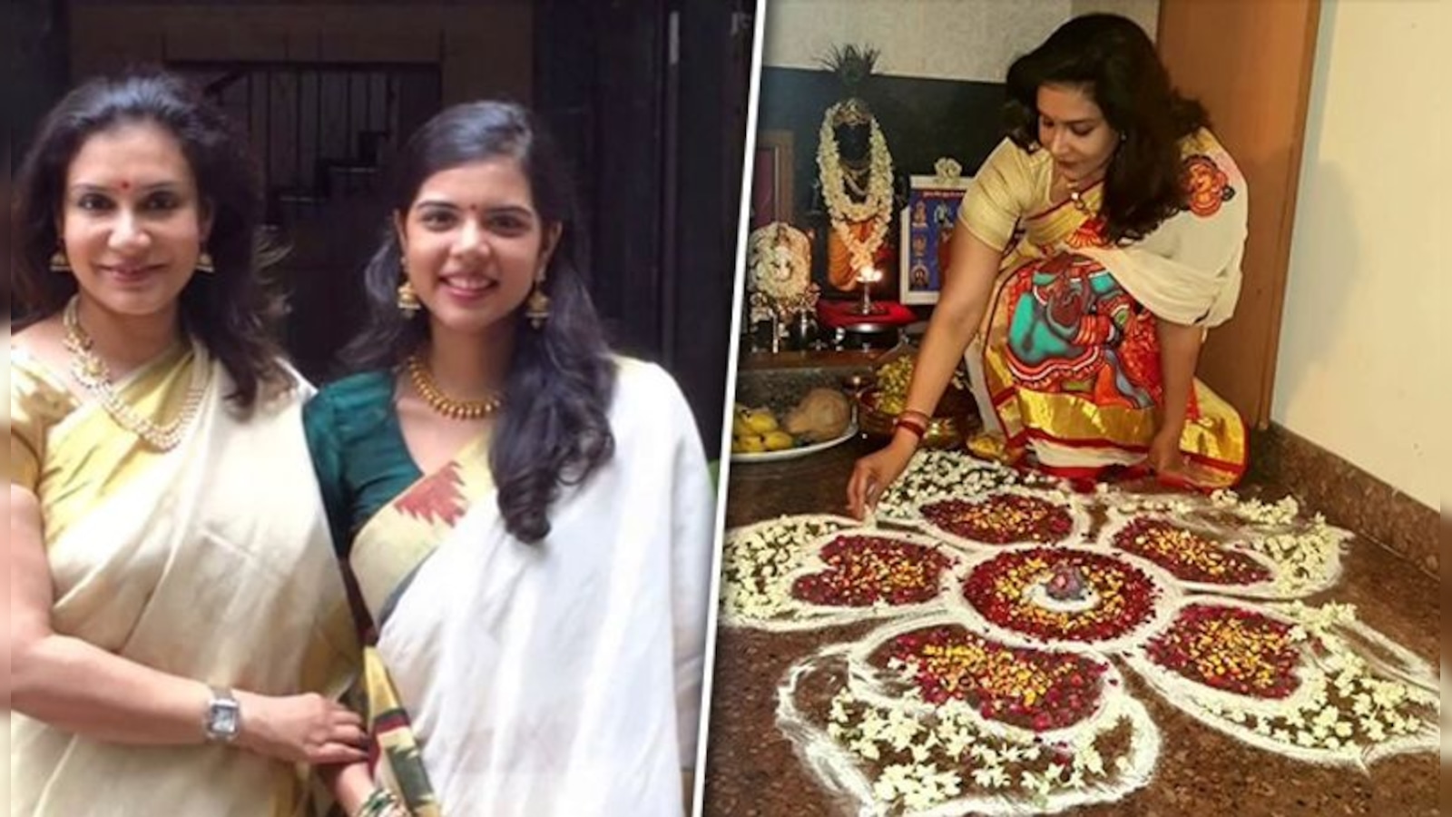 Malayalam actress Lissy celebrates Onam with family, shares pictures of her  feast and Athapookalam (Video)