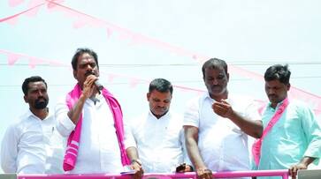 accident in the convoy of mla marri Janardhan Reddy KRJ accident in the convoy of mla marri Janardhan Reddy KRJ