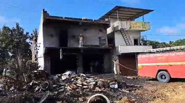 Fire in Haveri firecracker warehouse three dies btb Fire in Haveri firecracker warehouse three dies btb