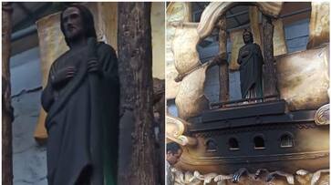 statue of saint jude burned police investigation started btb statue of saint jude burned police investigation started btb
