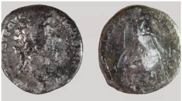 eight-year-old boy found a thousand-year-old coin while playing in the school yard bkg eight-year-old boy found a thousand-year-old coin while playing in the school yard bkg